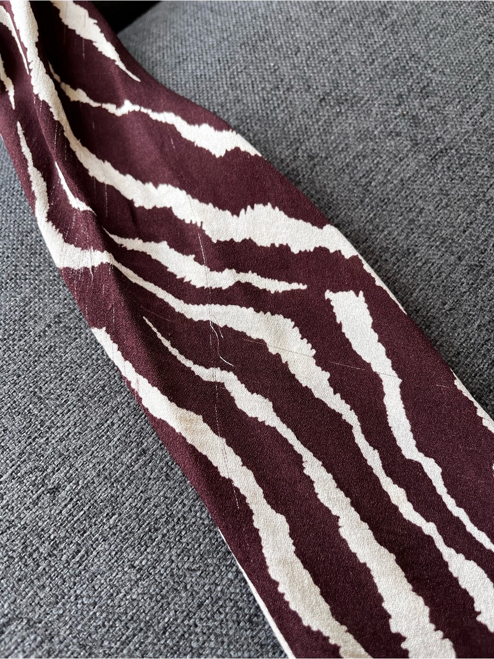 SOLD - Réalisation Par The Gia Animal Silk Maxi Dress Size S Zebra Bell Sleeves - Picture 6 of 13